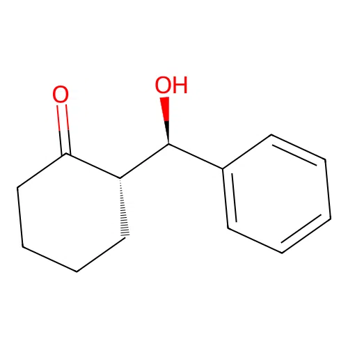 (2S)-2-[(R)-hydroxy(phenyl)methyl]cyclohexan-1-one structure