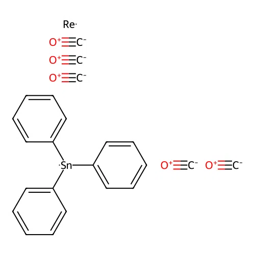 Rhenium,pentacarbonyl(triphenylstannyl)- structure