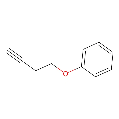 (But-3-yn-1-yloxy)benzene structure