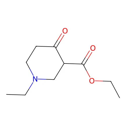 Ethyl 1-ethyl-4-oxopiperidine-3-carboxylate structure