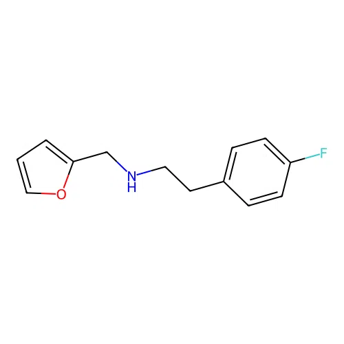 2-(4-fluorophenyl)-N-(furan-2-ylmethyl)ethanamine structure