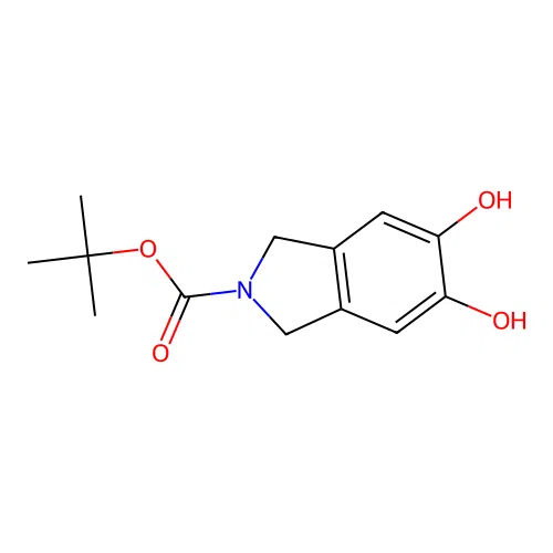 tert-butyl 5,6-dihydroxy-2,3-dihydro-1H-isoindole-2-carboxylate structure
