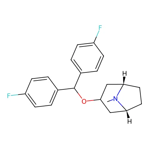 3alpha-Bis(4-fluorophenyl)methoxytropane structure