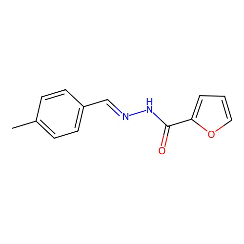 N-[(E)-(4-methylphenyl)methylideneamino]furan-2-carboxamide structure