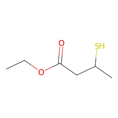 Ethyl 3-mercaptobutyrate structure