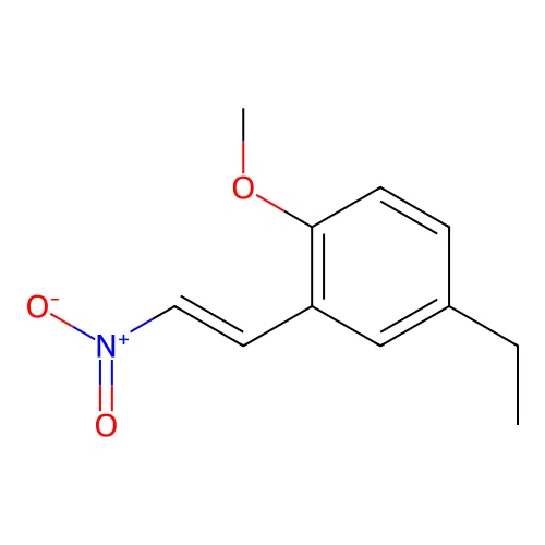 4-ethyl-1-methoxy-2-[(E)-2-nitroethenyl]benzene structure