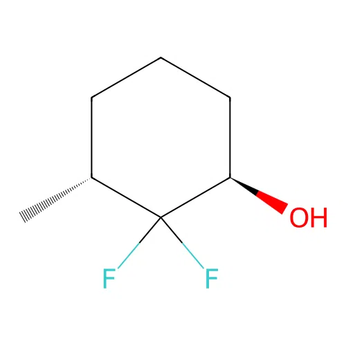(1R,3R)-2,2-Difluoro-3-methylcyclohexanol structure