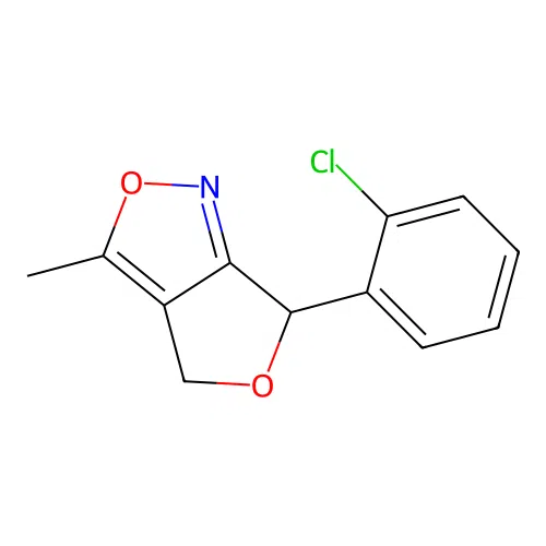 6-(2-Chlorophenyl)-3-methyl-4,6-dihydrofuro[3,4-c][1,2]oxazole structure