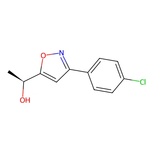 (1S)-1-[3-(4-chlorophenyl)-1,2-oxazol-5-yl]ethan-1-ol structure