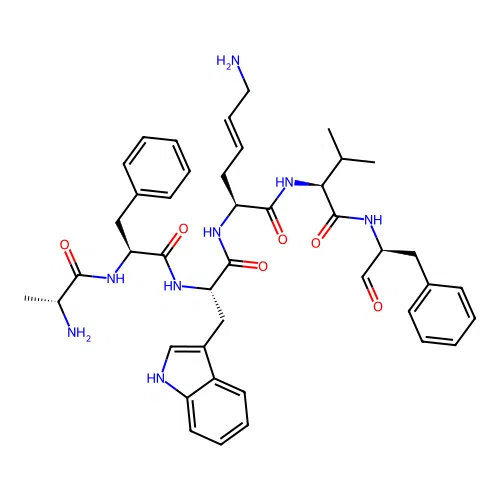 Cyclo(ala-phe-trp-lys-val-phe) structure