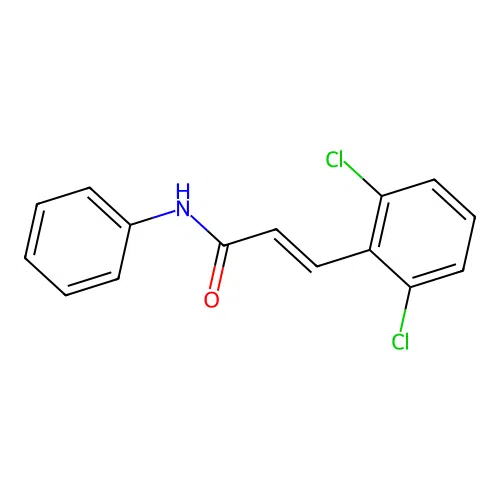3-(2,6-dichlorophenyl)-N-phenylacrylamide structure