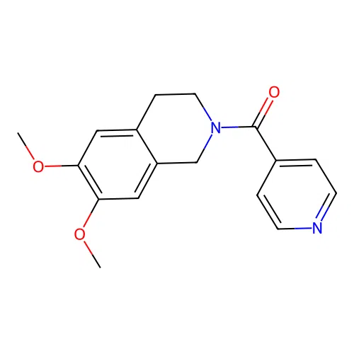 (6,7-dimethoxy-3,4-dihydroisoquinolin-2(1H)-yl)(pyridin-4-yl)methanone structure