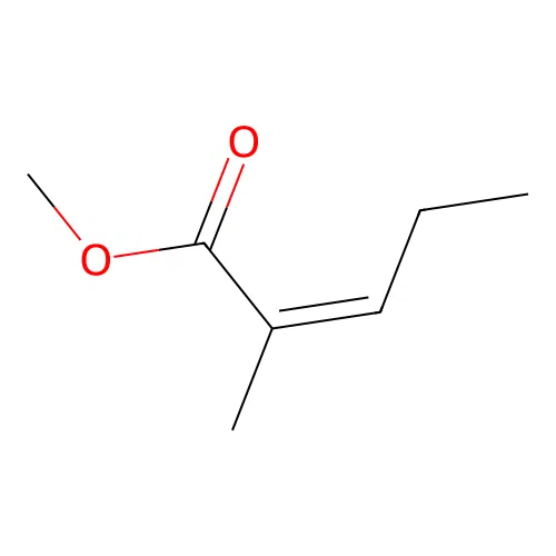 methyl (Z)-2-methylpent-2-enoate structure