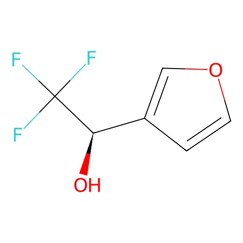 (1R)-2,2,2-trifluoro-1-(furan-3-yl)ethan-1-ol structure