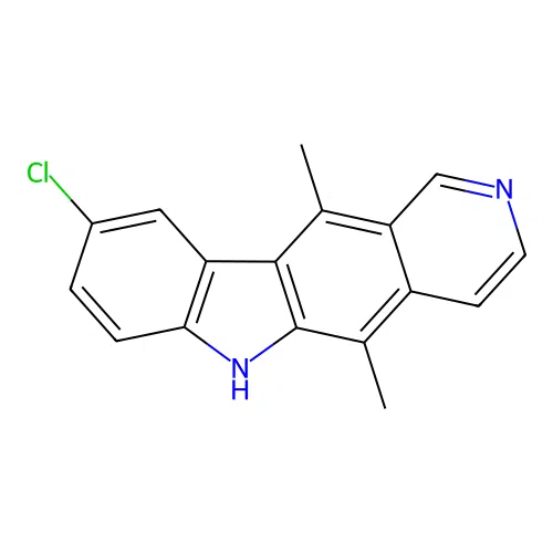 9-Chloro-5,11-dimethyl-6H-pyrido[4,3-b]carbazole structure