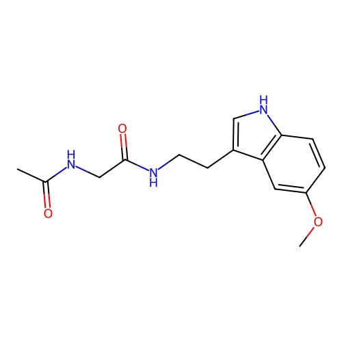 2-(Acetylamino)-N-[2-(5-methoxy-1H-indol-3-yl)ethyl]acetamide structure