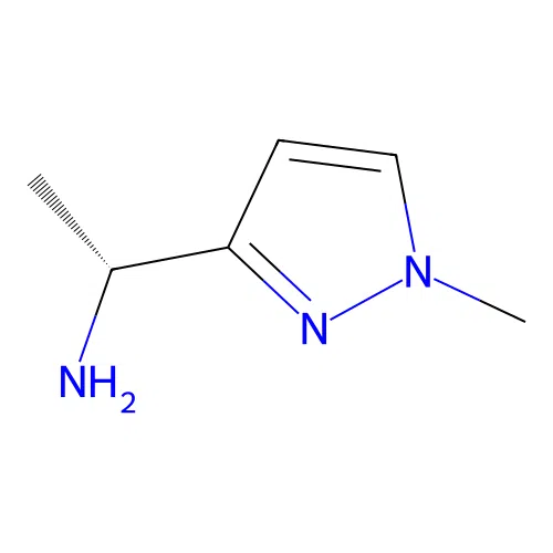 (R)-1-(1-Methyl-1H-pyrazol-3-yl)ethanaMine structure