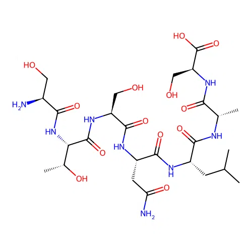 L-Serine, L-seryl-L-threonyl-L-seryl-L-asparaginyl-L-leucyl-L-alanyl- structure