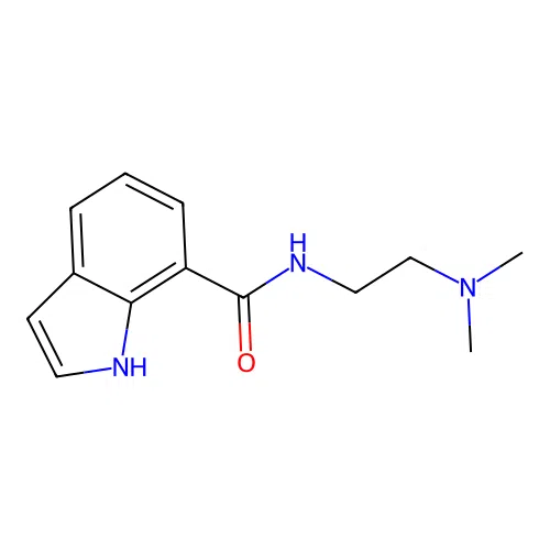 N-[2-(dimethylamino)ethyl]-1H-indole-7-carboxamide structure