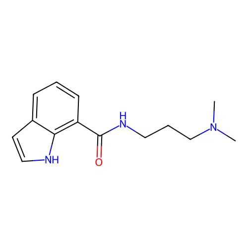 N-[3-(dimethylamino)propyl]-1H-indole-7-carboxamide structure