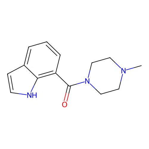 1-(1H-indole-7-ylcarbonyl)-4-methylpiperazine structure