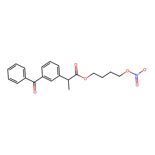 4-(Nitrooxy)butyl 3-benzoyl-alpha-methylbenzeneacetate structure