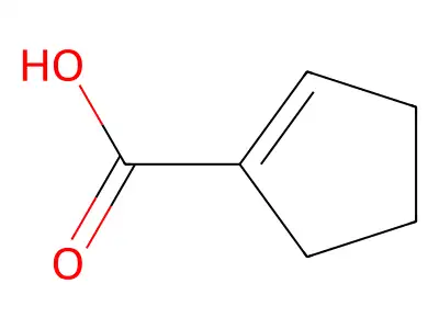 1-Cyclopentene-1-carboxylic acid structure