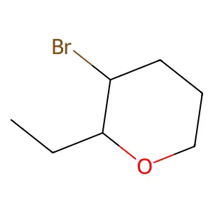 3-Bromo-2-ethyltetrahydropyran structure