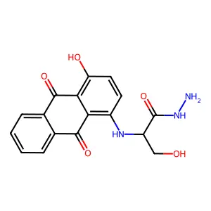 N-(9,10-Dihydro-4-hydroxy-9,10-dioxo-1-anthracenyl)-L-serine hydrazide structure