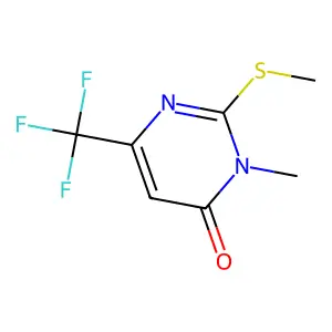 3-methyl-2-(methylsulfanyl)-6-(trifluoromethyl)-4(3H)-pyrimidinone structure