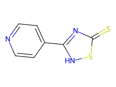 3-(4-Pyridyl)-1,2,4-thiadiazole-5-thiol structure