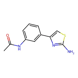 N-[3-(2-Amino-4-thiazolyl)phenyl]acetamide structure