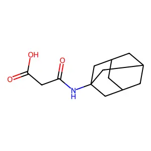 3-(1-Adamantylamino)-3-oxopropanoic acid structure