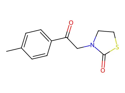 3-[2-(4-Methylphenyl)-2-oxoethyl]-1,3-thiazolidin-2-one structure