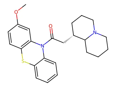 1-(2-Methoxy-10H-phenothiazin-10-yl)-2-(octahydro-2H-quinolizin-1-yl)ethan-1-one structure