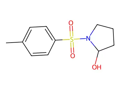 2-Pyrrolidinol, 1-[(4-methylphenyl)sulfonyl]- structure