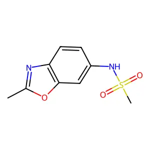 N-(2-methyl-1,3-benzoxazol-6-yl)methanesulfonamide structure