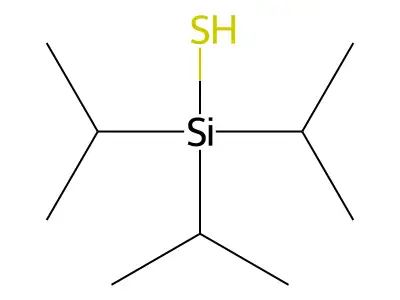 Tris(propan-2-yl)silanethiol structure