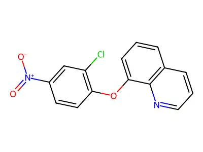 8-(2-Chloro-4-nitrophenoxy)quinoline structure