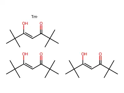 2,2,6,6-Tetramethylheptane-3,5-dione;thulium structure