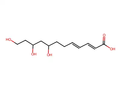 8,10,12-Trihydroxydodeca-2,4-dienoic acid structure