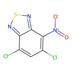 5,7-Dichloro-4-nitro-2,1,3-benzothiadiazole structure