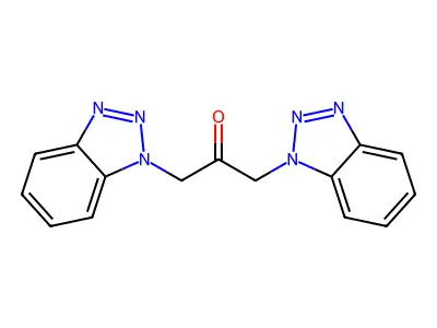 1,3-Bis(benzotriazol-1-yl)propan-2-one structure