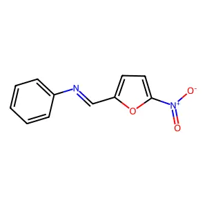 Aniline, N-(5-nitrofurfurylidene)- structure
