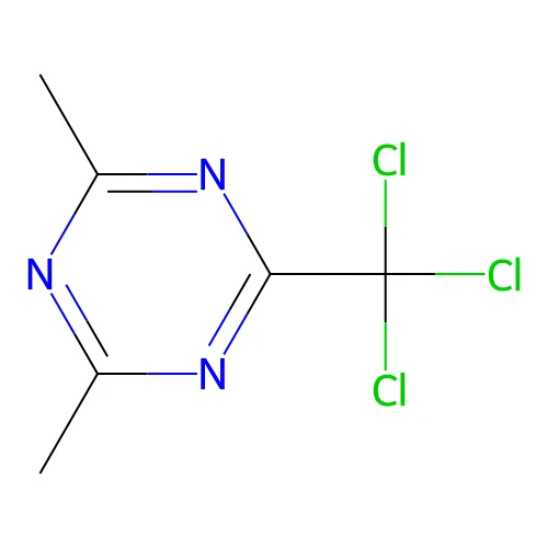 2,4-Dimethyl-6-(trichloromethyl)-1,3,5-triazine structure