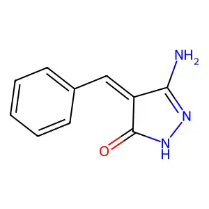 5-amino-4-benzylidene-2,4-dihydro-3H-pyrazol-3-one structure
