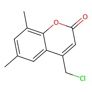 4-(chloromethyl)-6,8-dimethyl-2H-chromen-2-one structure