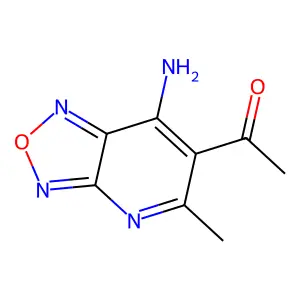 1-(7-Amino-5-methyl[1,2,5]oxadiazolo[3,4-b]pyridin-6-yl)ethanone structure