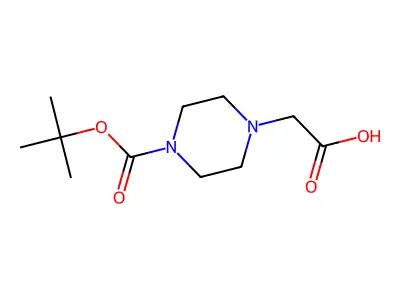 2-(4-(tert-Butoxycarbonyl)piperazin-1-yl)acetic acid dihydrate structure