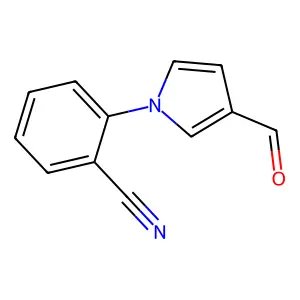 2-(3-formyl-1H-pyrrol-1-yl)benzenecarbonitrile structure